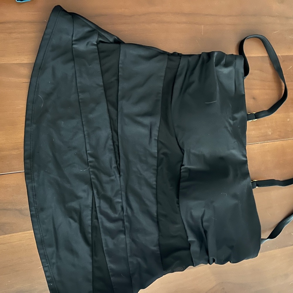 Swimsuits for All black sheer triangle tankini 18w never worn